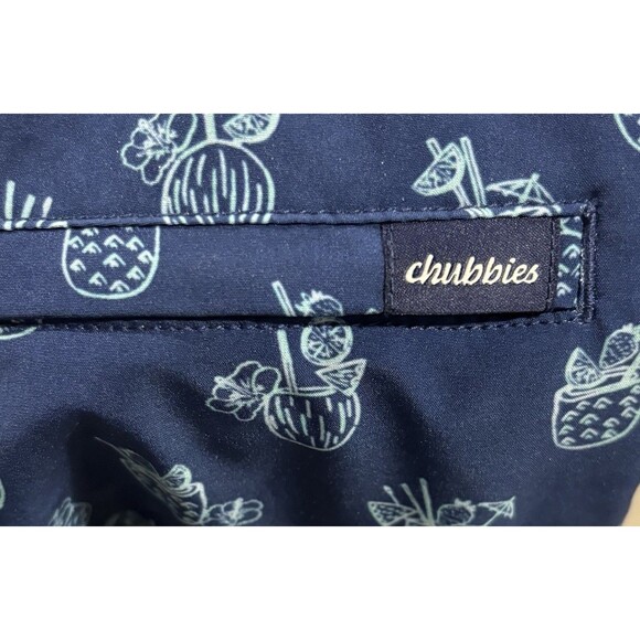 Chubbies The Coladas Quick-Dry 7" Swim Trunks with Boxer-Brief Liner Mens Medium - Picture 5 of 8